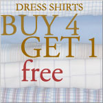 Buy 4 Custom Dress Shirts and Get 1 Custom Dress Shirt Free!